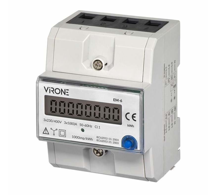 Elektromer trojfázový EM-6, 80A