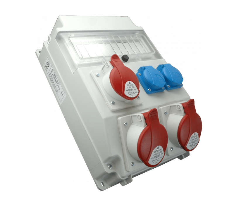 Rozvodnica 11M 16A+2x32A/400V/4P+2x250V možnosť istenia IP54 - ROS 11/x-51 (SEZ DK)