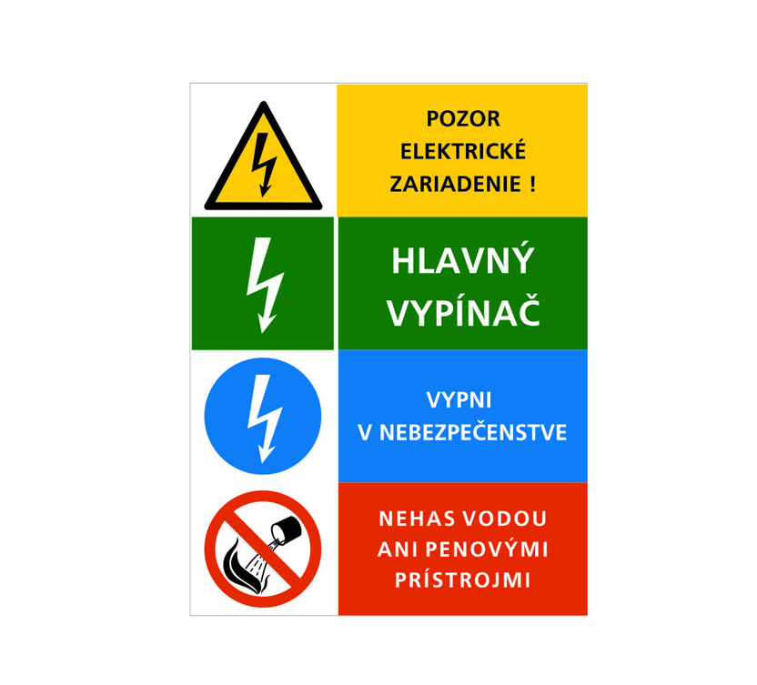 Štítok štvorznak 75x100mm